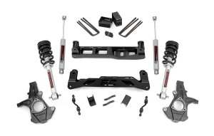 Chevrolet Silverado 1500 Suspension Lift Kit - Rough Country - 5 Inch Lift Kit | Alu/Stamp Steel | N3 Struts - '14-'18